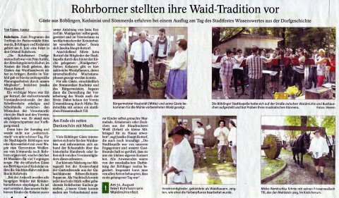 Thüringer Allgemeine Rohrborner stellten ihre Waid-Tradition vor 15.6.2013