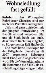 Thüringer Allgemeine Rohrborn Wohnsiedlung fast gefüllt 2013