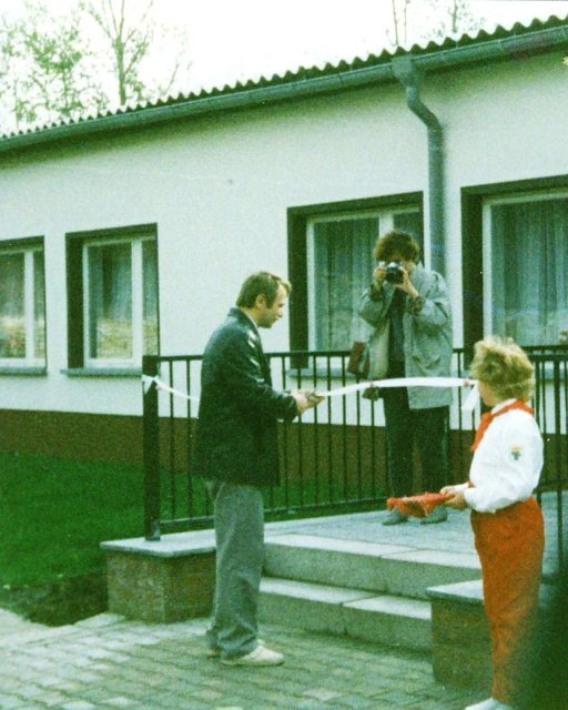 Bau der Gaststätte "Zur Waidmühle"