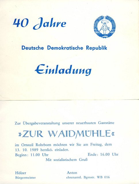 Bau der Gaststätte "Zur Waidmühle"