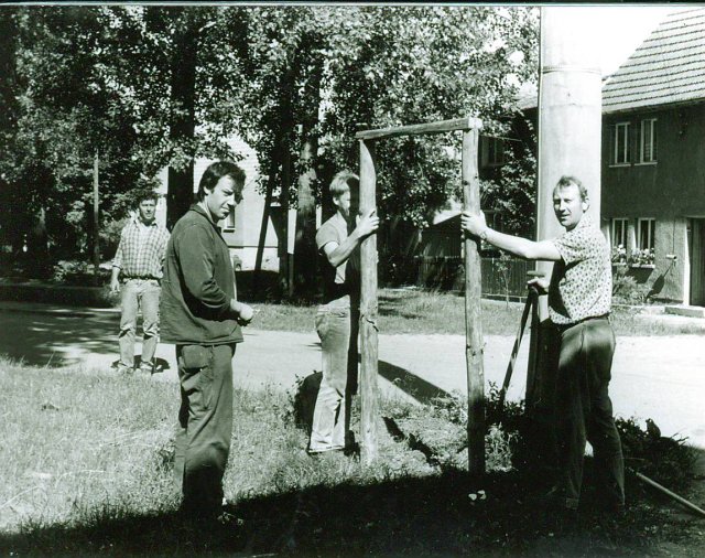 Bau der Gaststätte "Zur Waidmühle"