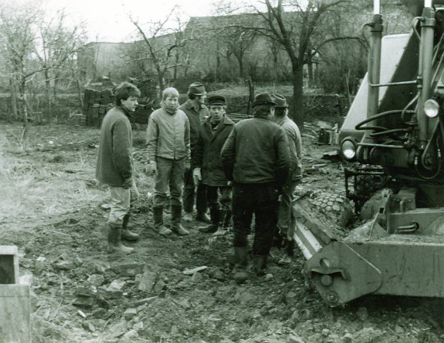 Bau der Gaststätte "Zur Waidmühle"