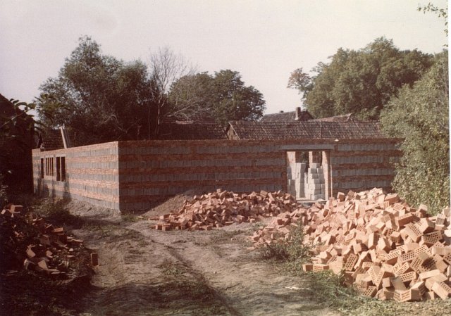 Bau der Gaststätte "Zur Waidmühle"