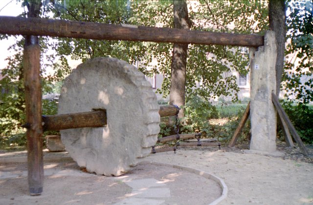 Rekonstruktion der Waidm&uuml;hle 1986