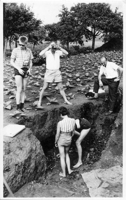 Ausgrabung auf dem Anger 1969