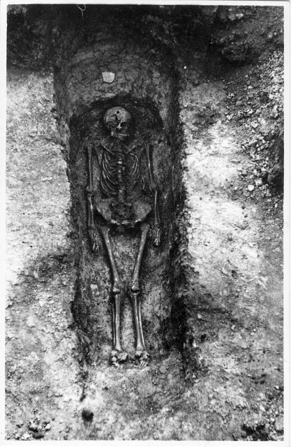 Ausgrabung auf dem Anger 1969