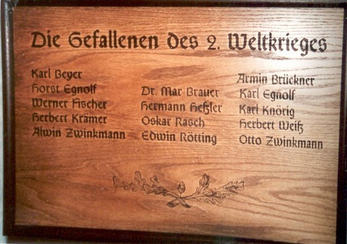 Rohrborn w&auml;hrend des 2.&nbsp;Weltkrieges